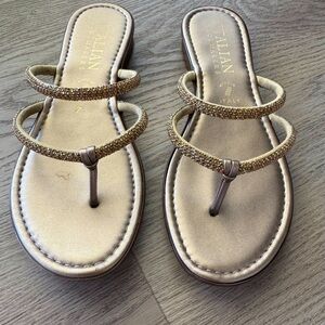 Sparkly Gold Strappy Sandals